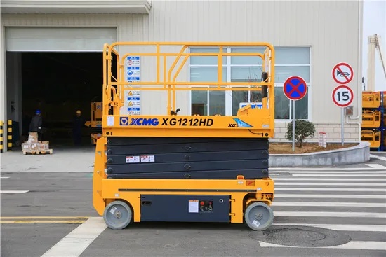 Xg1212HD 12m plataforma elevadora de tijera el&eacute;ctrica hidr&aacute;ulica autopropulsada