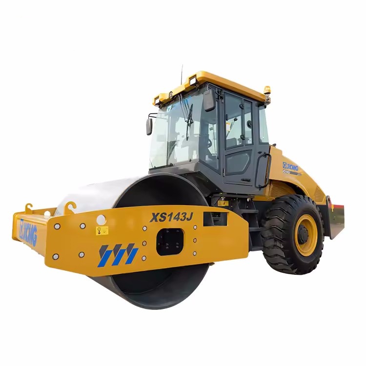 Pre&ccedil;o dos rolos compactadores vibrat&oacute;rios hidr&aacute;ulicos de tambor &uacute;nico de 14 toneladas Xs143j