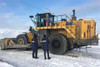 Bulldozer de rodas DL350 350HP China Pre&ccedil;o de bulldozer de rodas grandes 