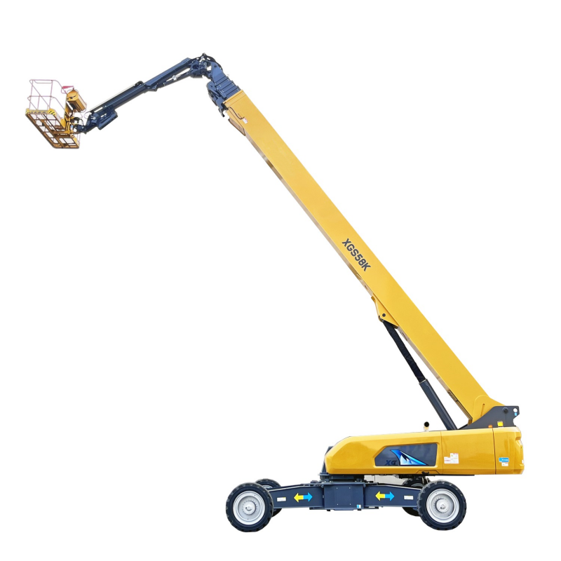 XGS58K 58 m bom ko'taruvchisi 24,4 m masofani bosib o'tish 45% baland qavatli ishlar uchun balandlik