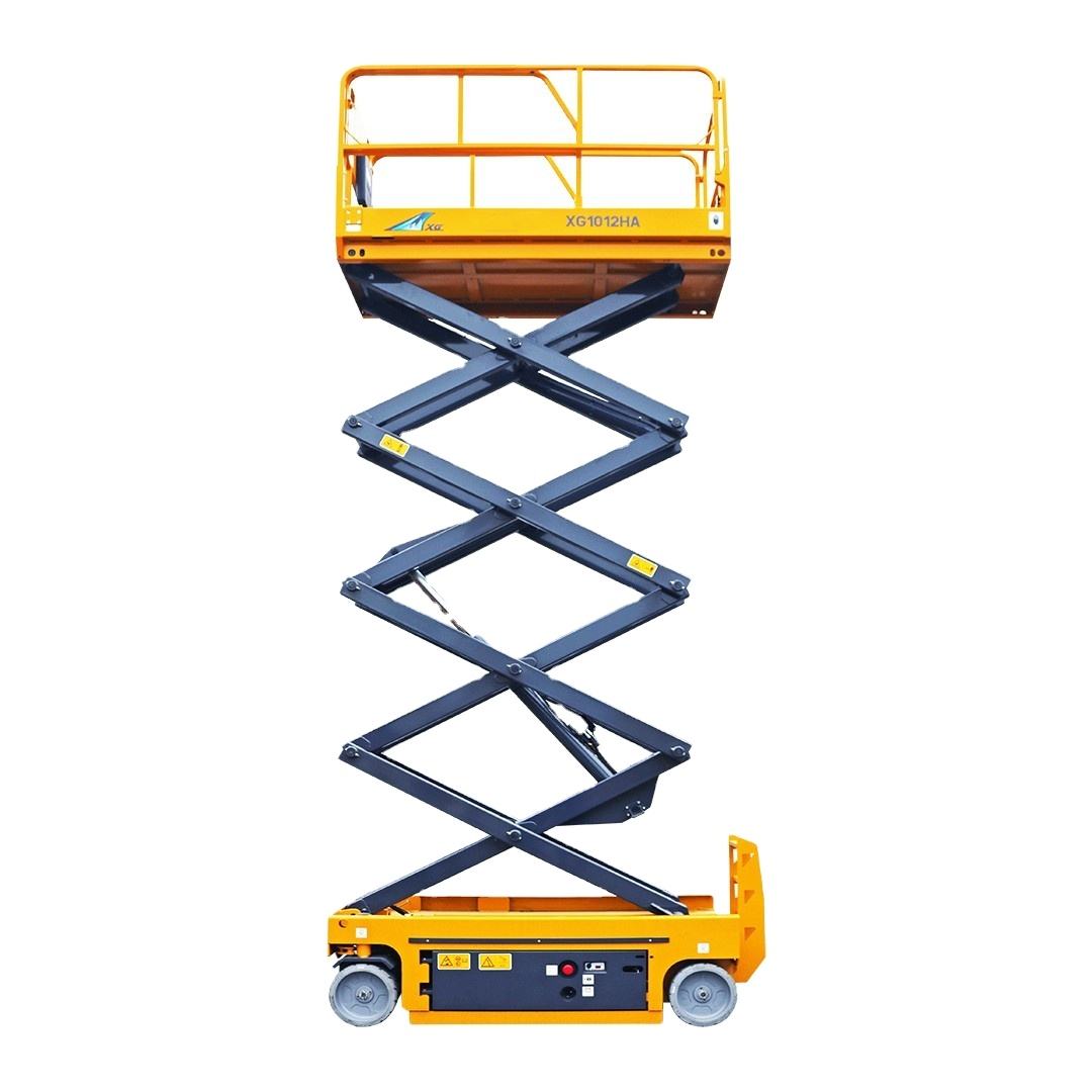 XG1012HA/XG1012HA-Li AC Elevador de tesoura el&eacute;trica 11,8m de altura de trabalho 320kg plataforma a&eacute;rea