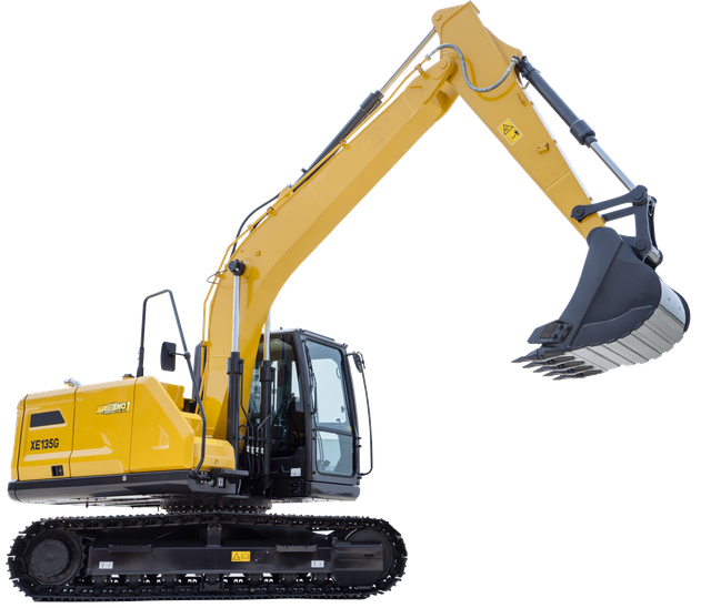 Ahorro de energ&iacute;a del cubo medio del &sup3; del excavador de correa eslabonada de XE135G 13500kg los 0.61m