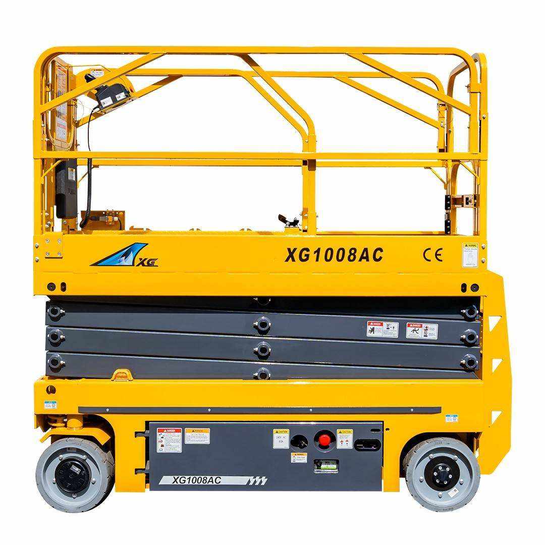 La CA el&eacute;ctrica de XG1008AC Scissor la plataforma a&eacute;rea certificada CE de la capacidad de trabajo de la altura 230kg de la elevaci&oacute;n los 9.8m